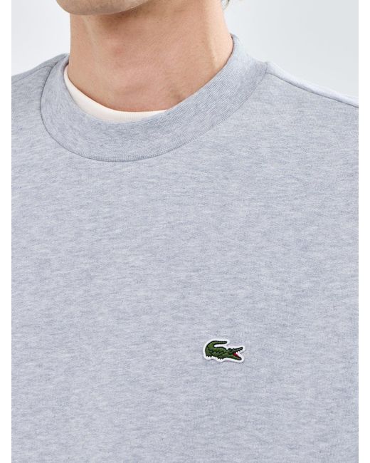 Lacoste Gray Classic Crew Sweatshirt for men