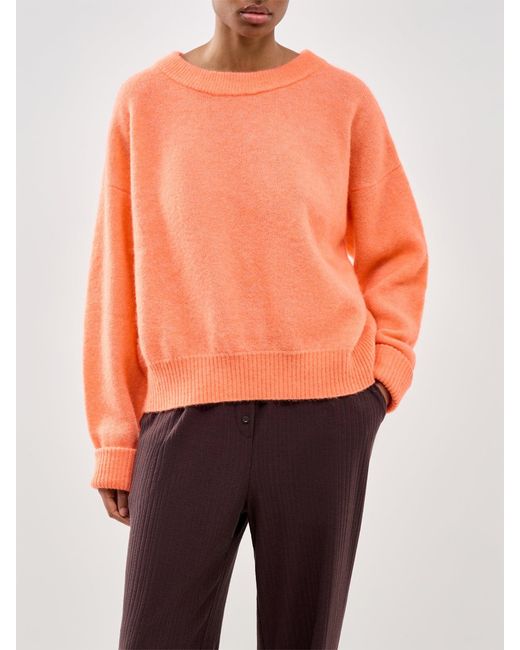 American Vintage Orange Vitow Crew Neck Jumper