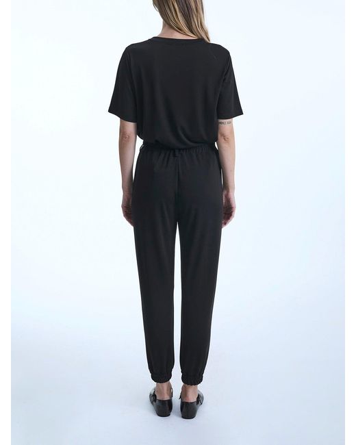 James Lakeland Black Jersey Joggers