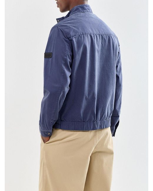 Barbour Blue Melrow Casual Harrington Jacket for men