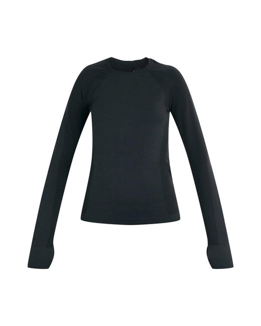 Sweaty Betty Black Women's Athlete Seamless Gym Long Sleeve Top