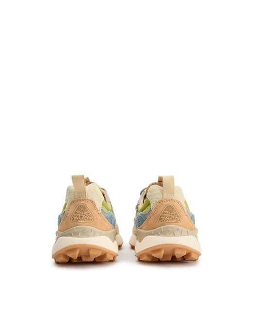 Flower Mountain White Yamano 3 Uni Suede Trainers Multi for men