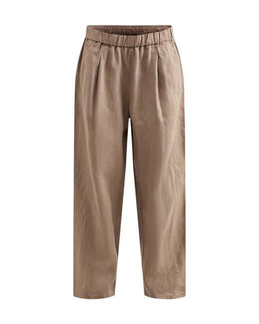 Eileen Fisher Natural Ankle Pleated Lantern Pant