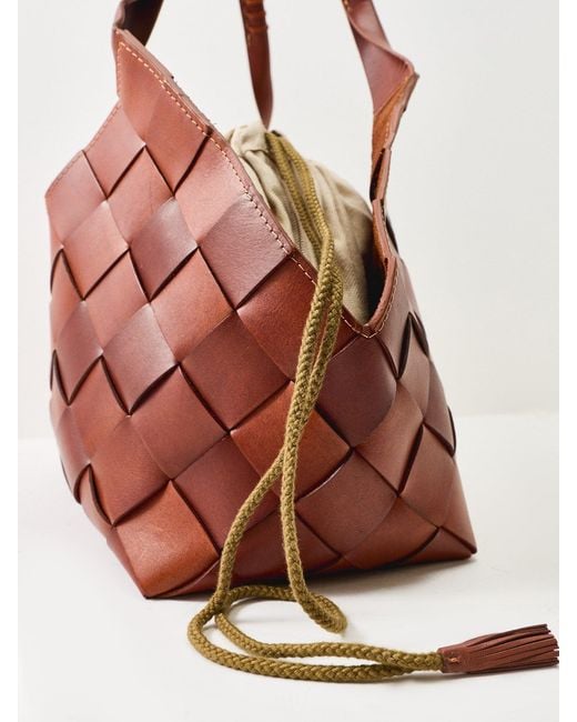 Dragon Diffusion Brown Castello Shoulder Tote Bag
