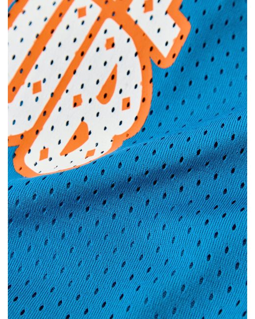 BBCICECREAM Blue Mesh Sports Shorts for men