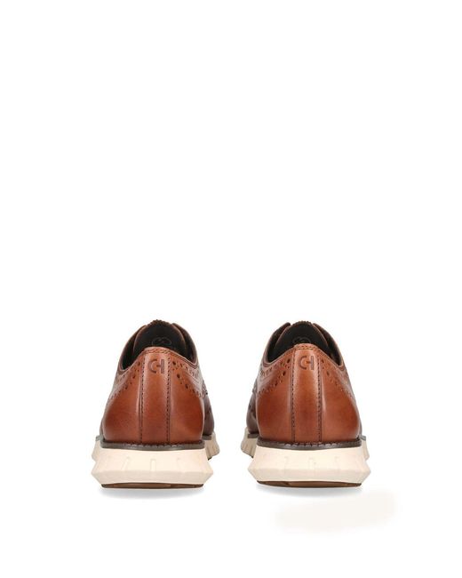 Cole Haan Brown Zerogrand Wingtip Oxfords for men