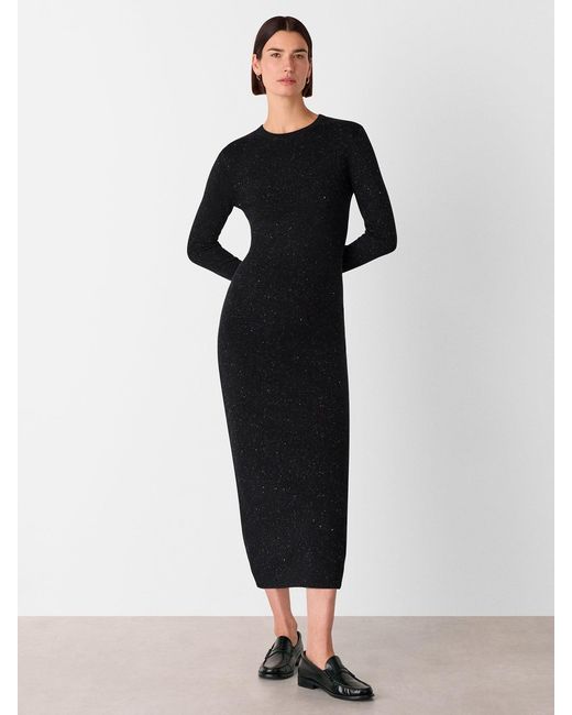 Whistles Black Women's Annie Sparkle Knit Dress
