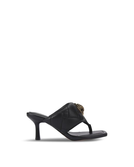 Kurt Geiger White Puff Thong Heel 85