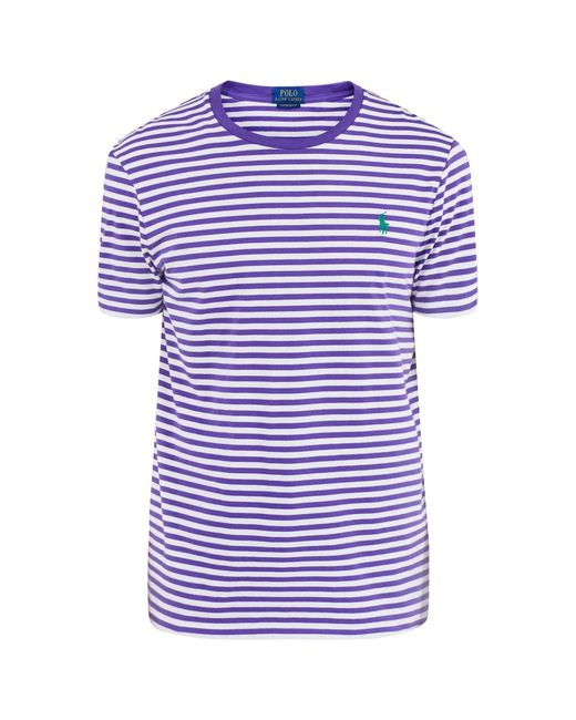 Polo Ralph Lauren Purple Striped T Shirt for men