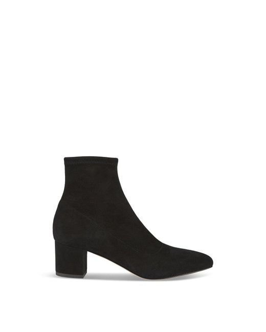 L.K.Bennett White Women's Grove Low Block Stretch Ankle Boots