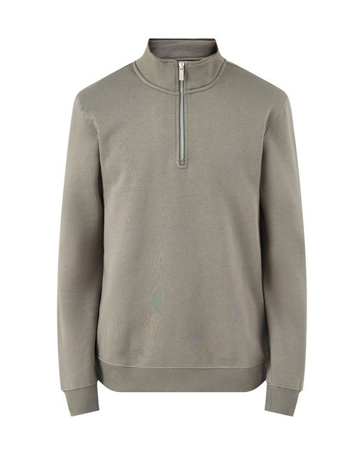 Only & Sons Gray Connor Half Zip Sweatshirt for men