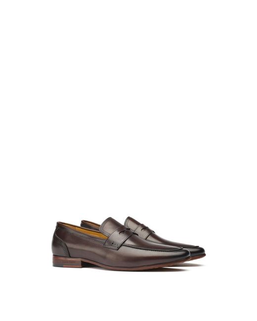 Simon Carter White Pike Loafer Shoes for men