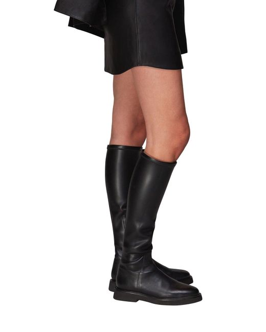 Whistles Black Women's Quin Stretch Knee High Boot