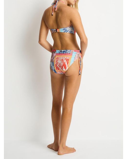 Sea Level White Coco Island Mid Drawstring Bikini Bottom