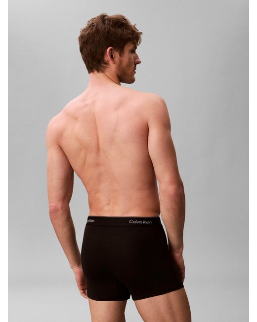 Calvin Klein Blue Icon Stretch Relaxed Trunks 5-Pack for men