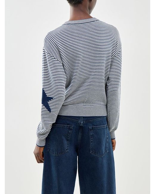 Weekend by Maxmara Blue Teiera Stripe Cardigan