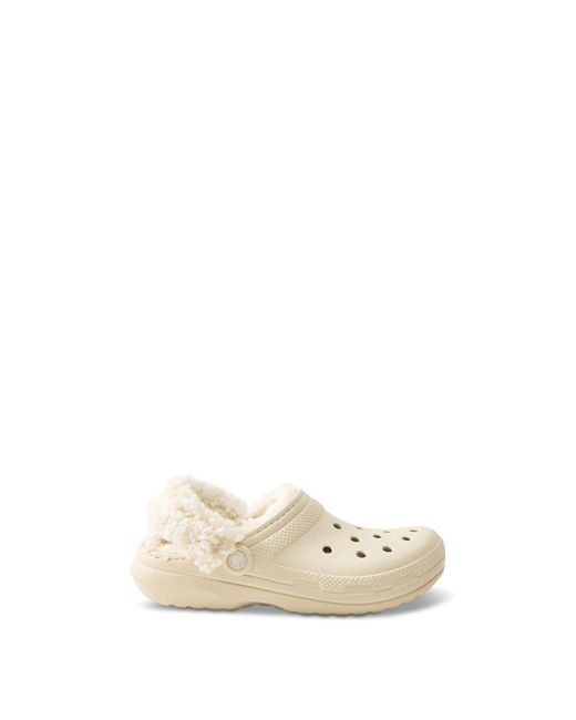 CROCSTM White Fleece Lined Clogs