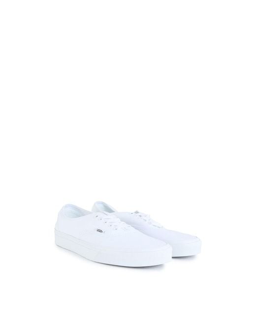 Vans White Authentic Canvas Trainers for men
