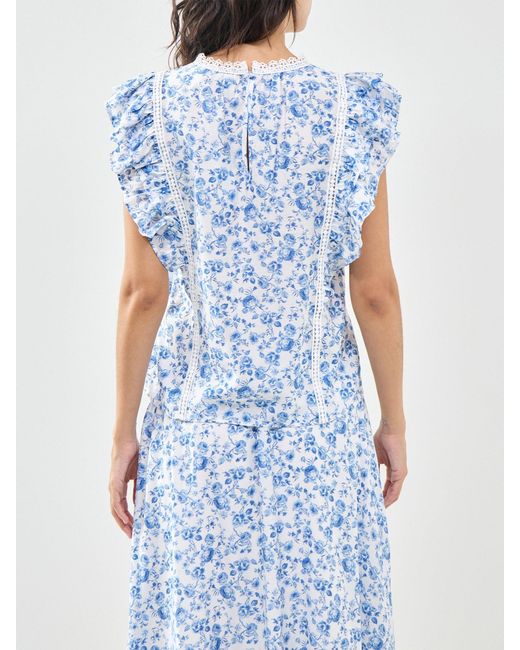 Vero Moda Blue Bliss Sleeveless Detail Blouse