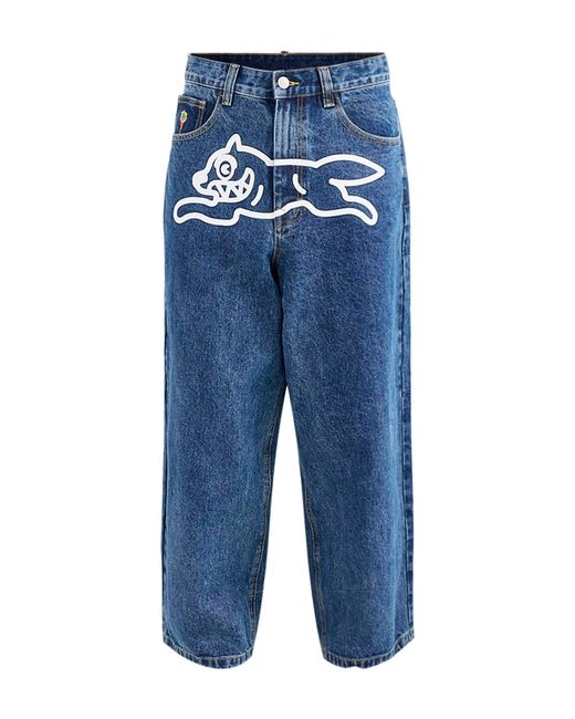 ICECREAM Blue Running Dog Triple Scoop Jeans for men