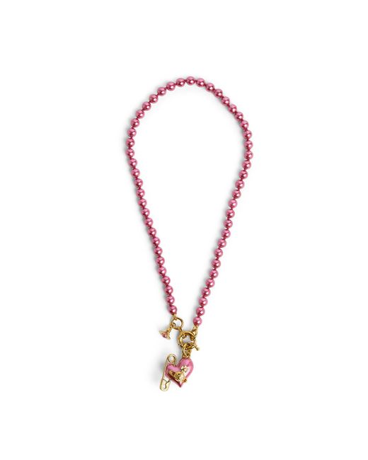 Vivienne Westwood Pink Women's Orietta Pearl Necklace