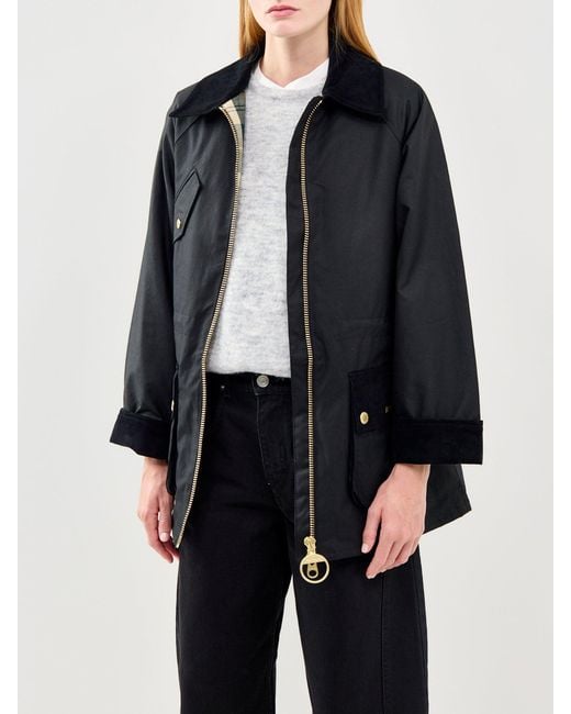 Barbour Blue Treeton Wax Jacket