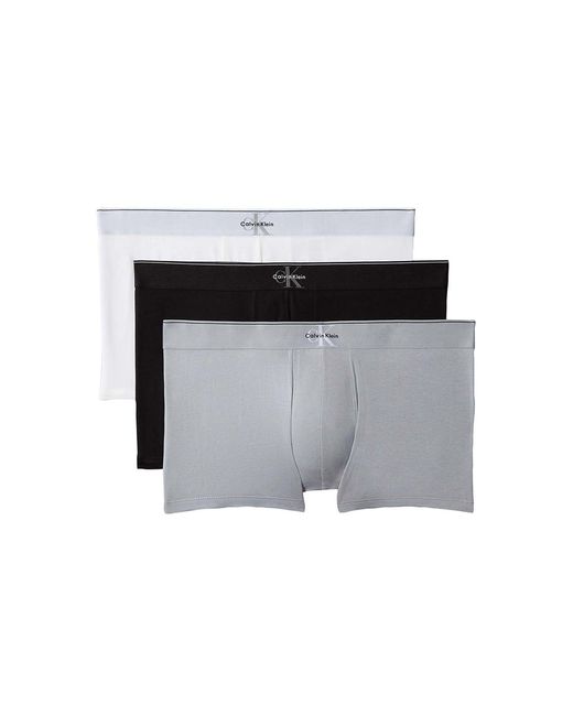 Calvin Klein Black Ck Stretch Trunks 3 Pack for men