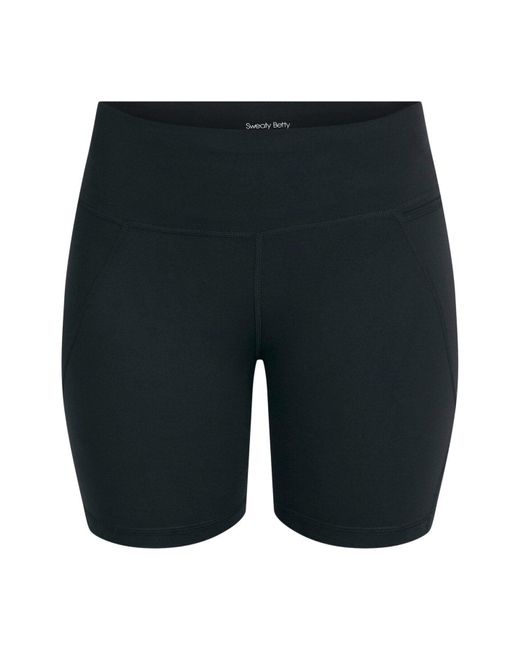 Sweaty Betty Black Women's Power 6" Cycling Shorts