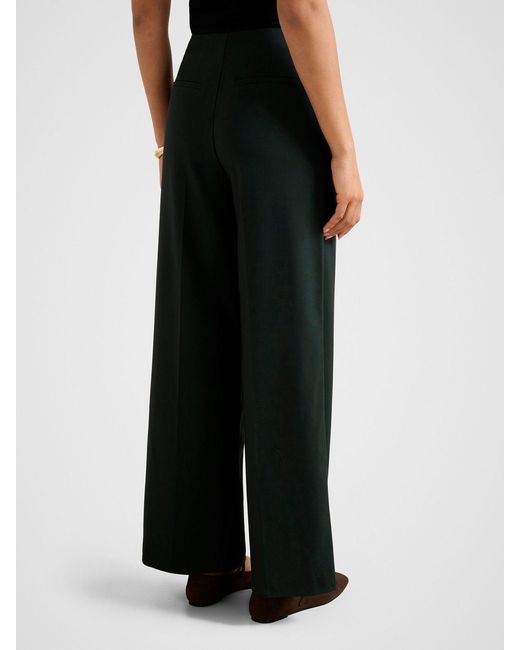Forever New Green Frieda High Waist Wide Leg Pants
