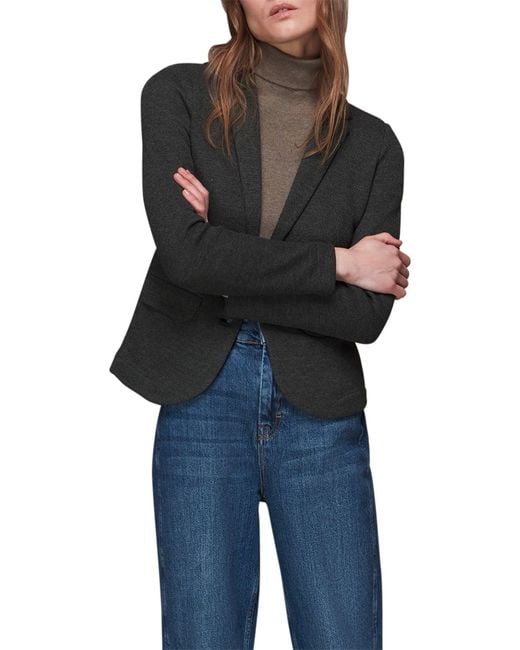 Whistles Black Women's Slim Jersey Jacket