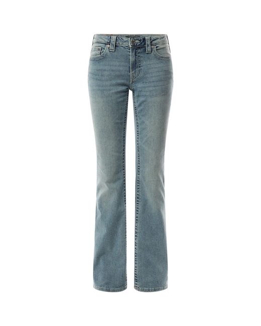 True Religion Blue Becca Mid Rise Boot Cut Jeans