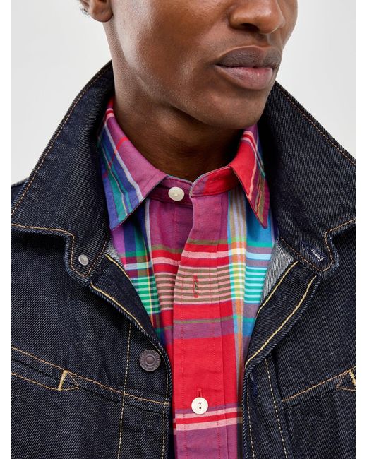 Polo Ralph Lauren White Plaid Oxford Shirt for men