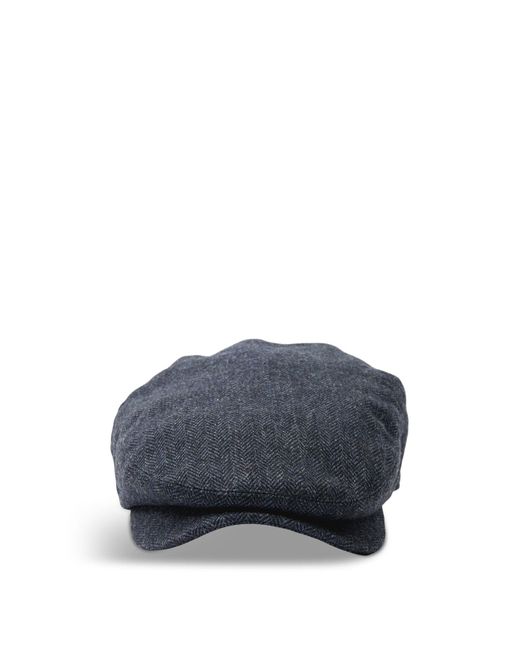 Barbour Blue Barlow Flat Cap for men