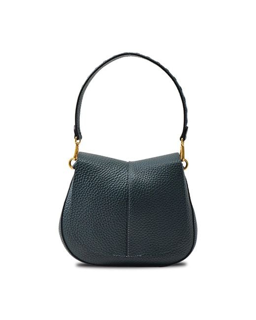 Gianni Chiarini Blue Helena Round Shoulder Bag