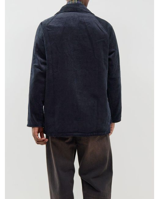 Barbour Blue Barbour X Paul Smith Cord Beaufort Jacket for men