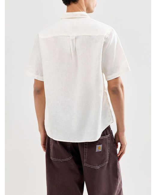 COLORFUL STANDARD White Short Sleeve Shirt for men