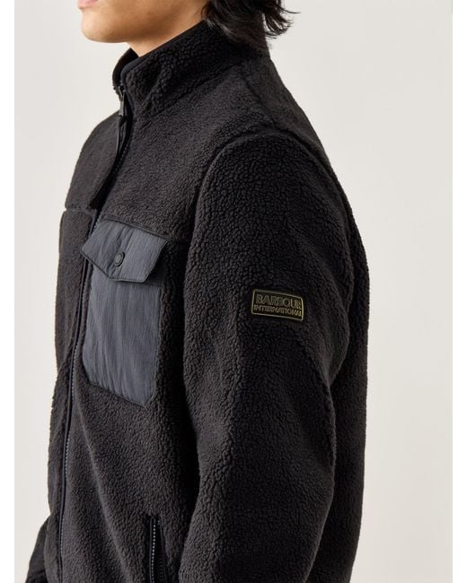 Barbour Black Fleece Jacket for men