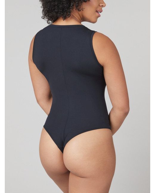 Spanx Black Women's V Neck Bodysuit