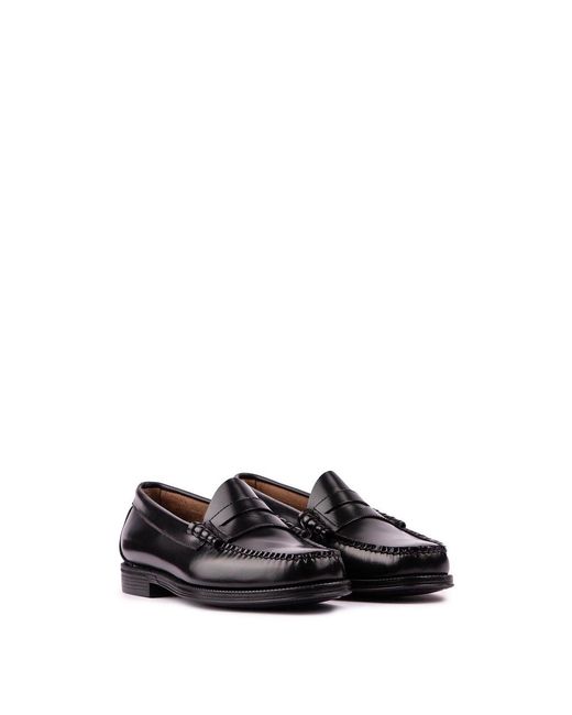 G.H.BASS White Larson Moc Penny Shoes, Leather for men