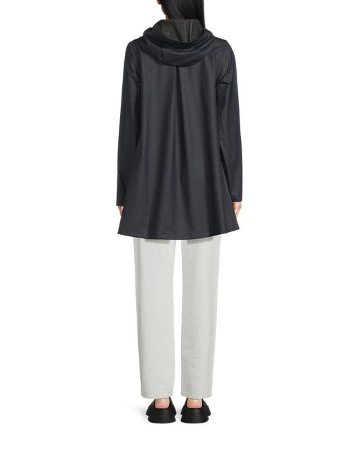 Rains Blue A Line Jacket