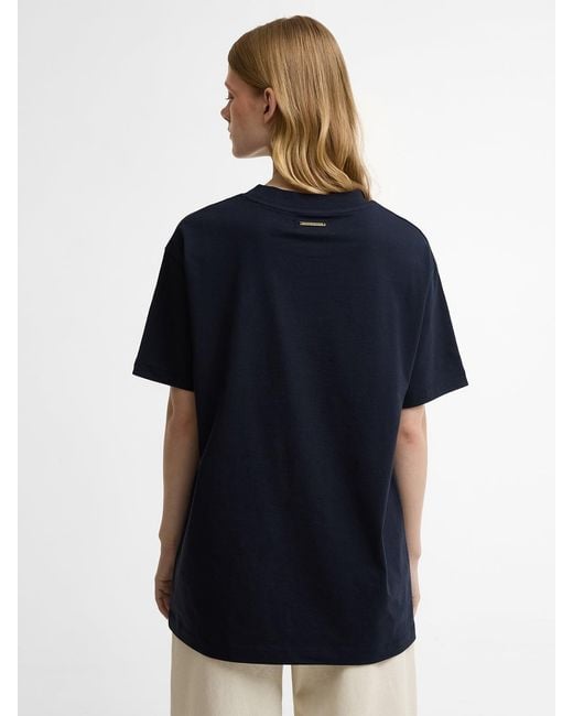 Barbour Blue X Farm Rio Wild Flower Graphic T-Shirt