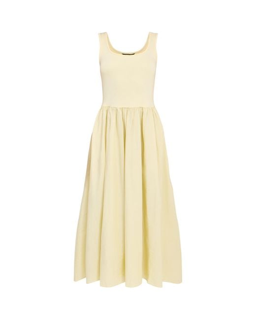 Nobody's Child White Butter Colorado Midi Dress