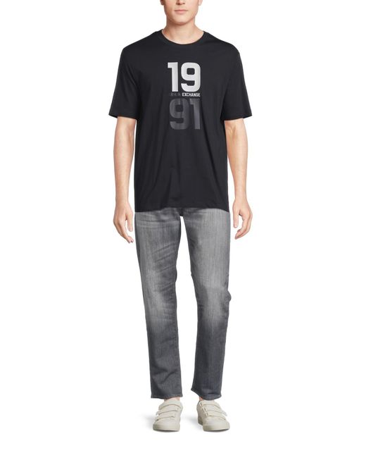 Armani Exchange Gray Men's J13 Slim Fit Comfort Fleece Jeans for men