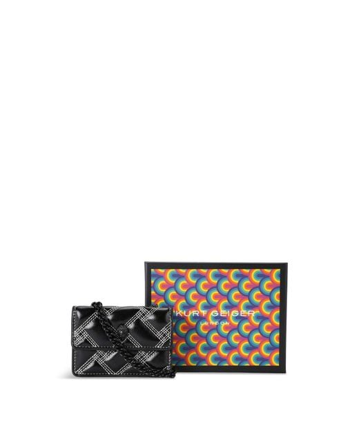 Kurt Geiger White Micro Kensington Drench Bag