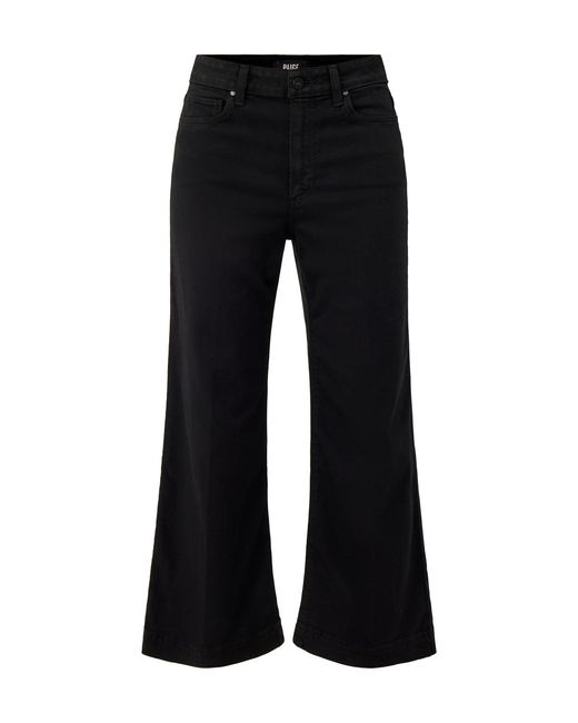 PAIGE Black Women's Anessa Wide Leg Jeans