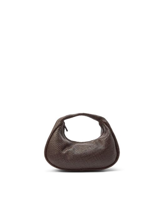 St. Agni Brown Women's Woven Bon Bon Bag