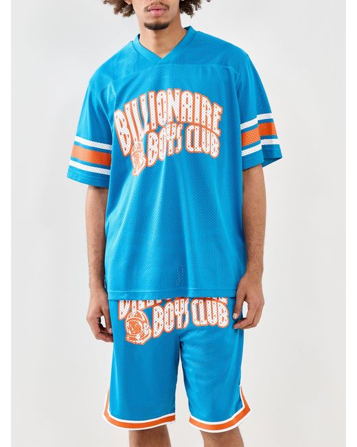 BBCICECREAM Blue Logo Football Jersey for men