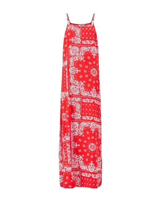 ONLY Red Amber Long Strap Midi Dress Multi