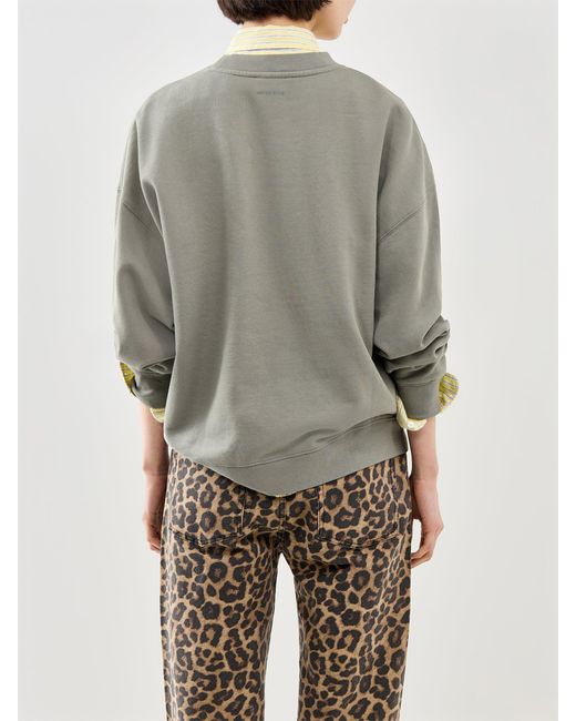 Anine Bing Gray Miles Letterman Sweatshirt