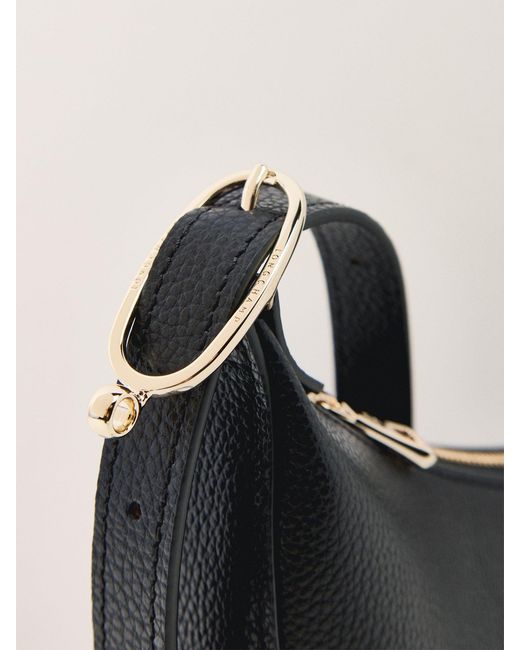 Longchamp Black Le Foulonné Small Crossbody Bag